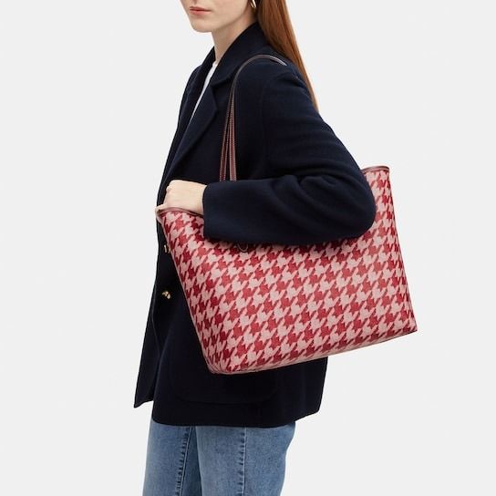 Coach best sale houndstooth purse