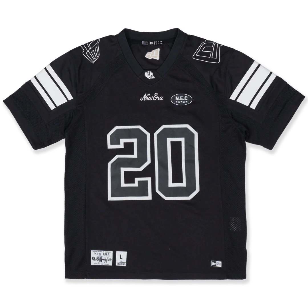 NEW ERA AMERICAN FOOTBALL BLACK JERSEY, Men's Fashion, Activewear on
