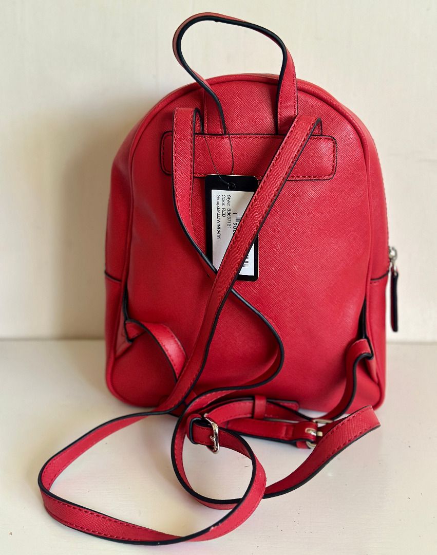 NEW GUESS BALDWIN PARK COLLECTION RED TRAVEL BACKPACK BAG PURSE SALE Women s Fashion Bags Wallets Backpacks on Carousell