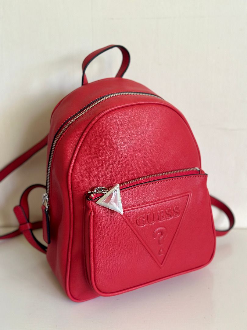 NEW GUESS BALDWIN PARK COLLECTION RED TRAVEL BACKPACK BAG PURSE SALE