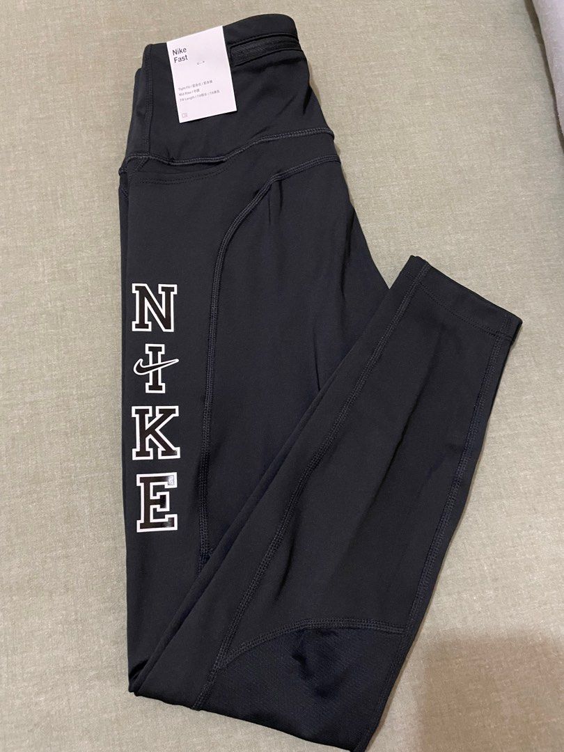 Nike Air Zipped Front leggings in Black