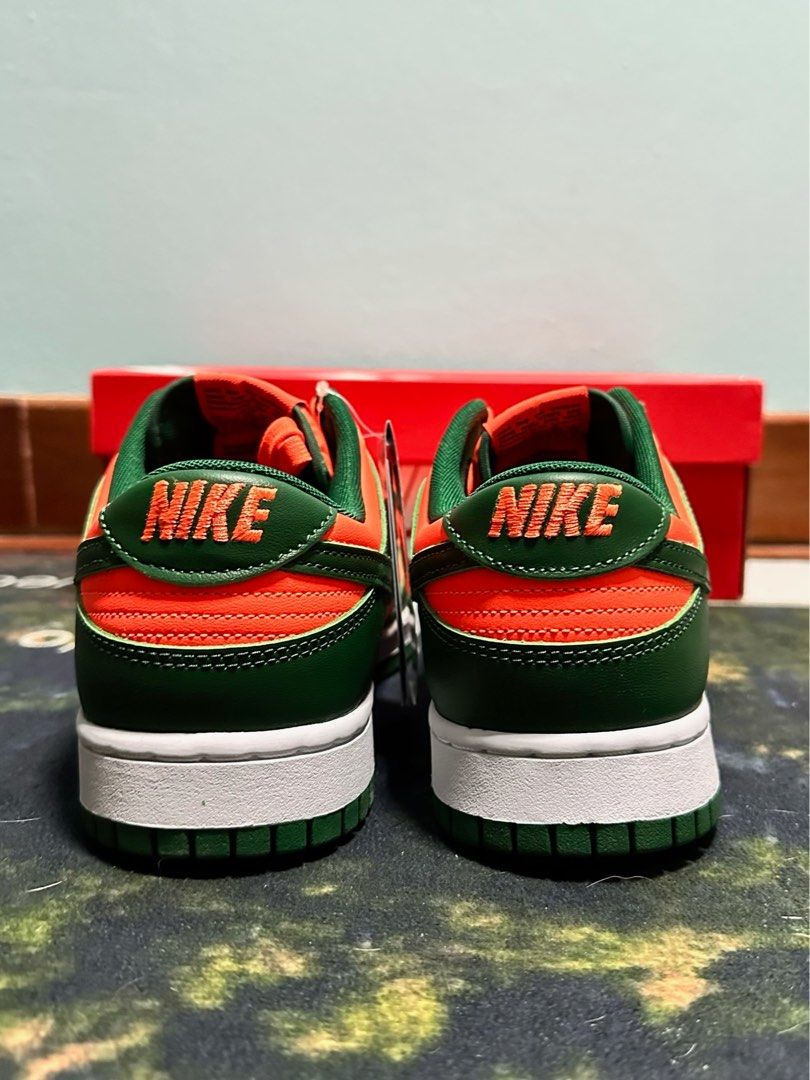 Nike Men Dunk Low Miami Hurricanes Sneakers 🏀⛹️‍♂️, Gallery posted by  Sneakers 👟