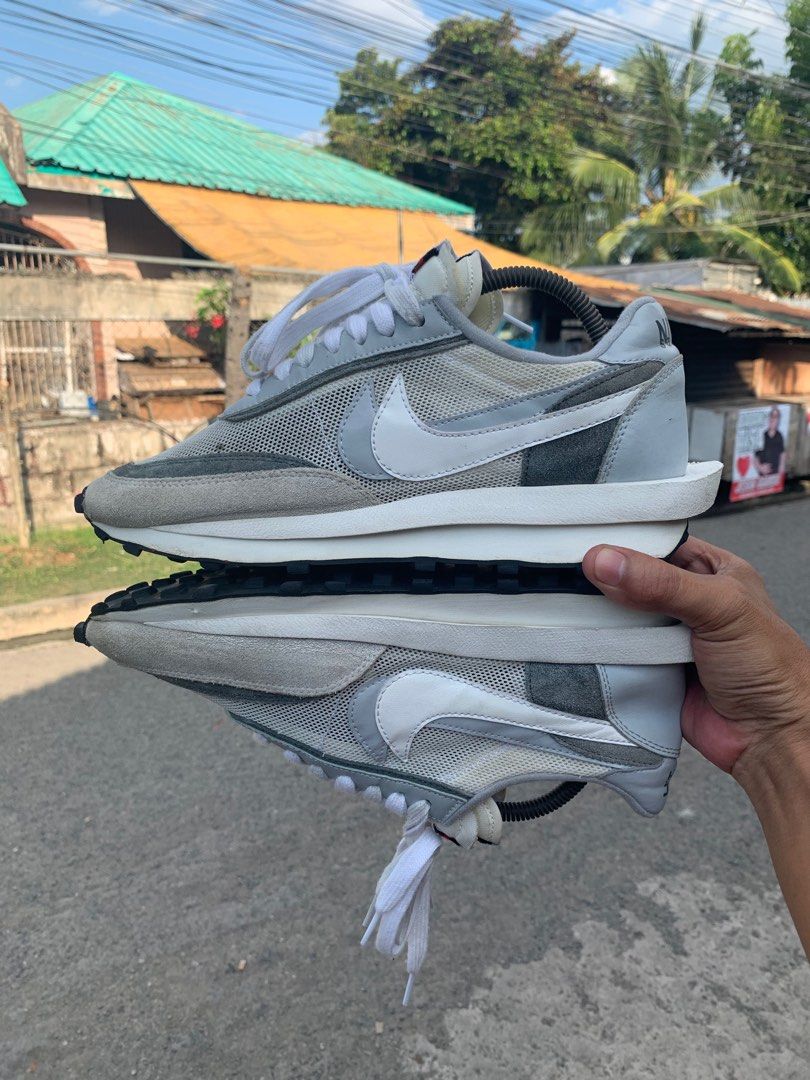 sacai x nike ldwaffle summit white mens