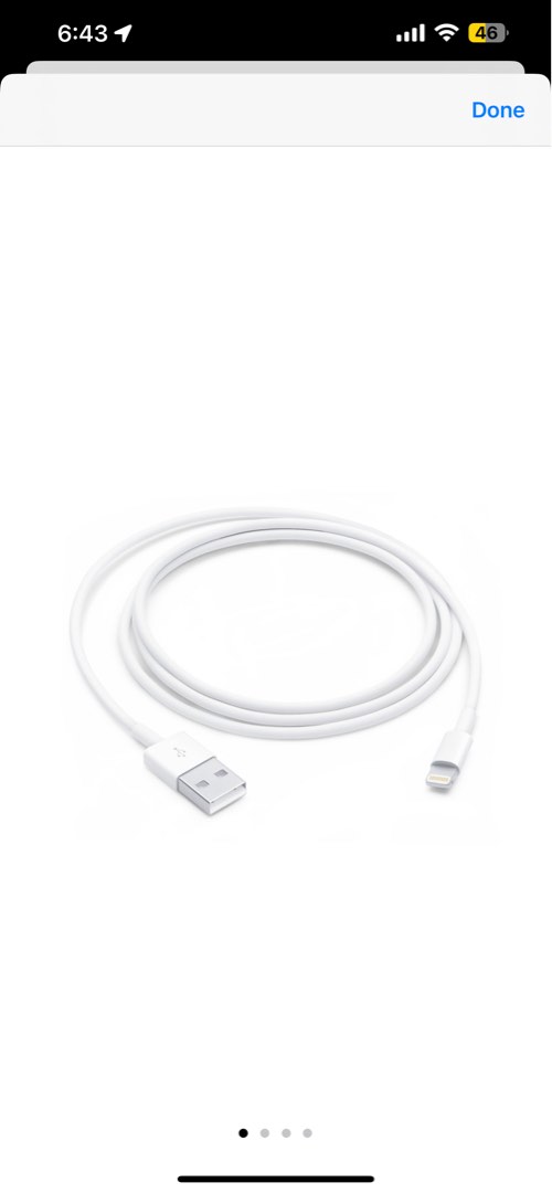 Original Apple Lightning to USB Cable (1m), Everything Else on Carousell
