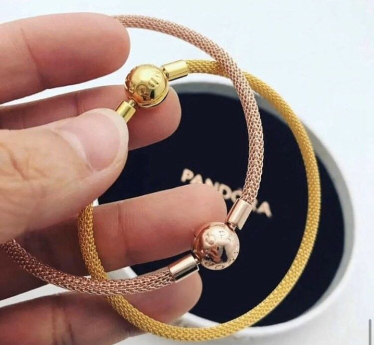 Pandora Moments Mesh Bracelet Women s Fashion Jewelry Organizers Bracelets on Carousell
