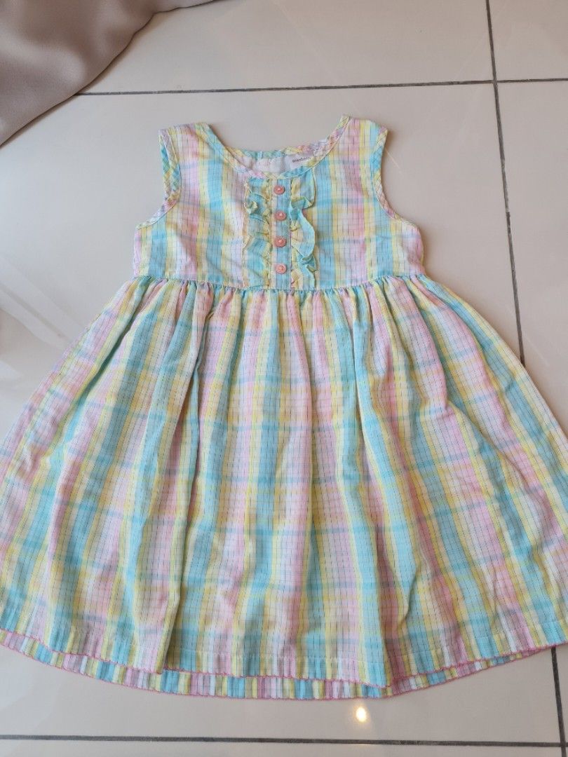 Pastel rainbow dress, Babies & Kids, Babies & Kids Fashion on Carousell