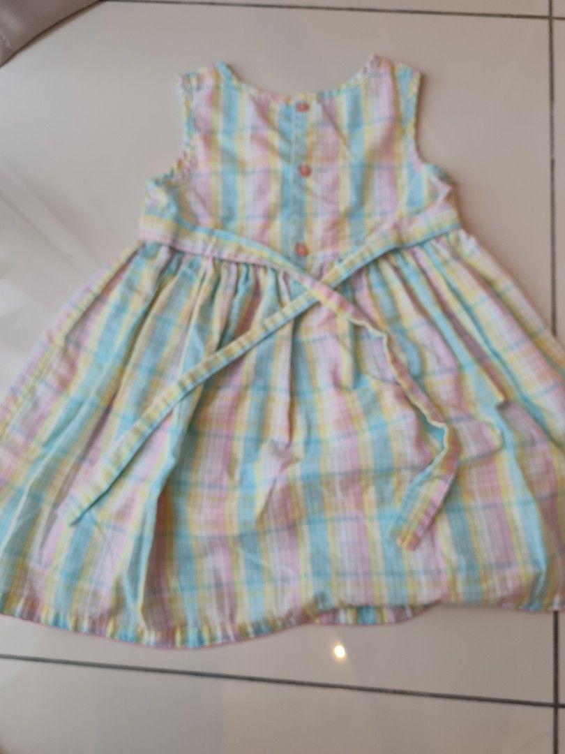 Pastel rainbow dress, Babies & Kids, Babies & Kids Fashion on Carousell