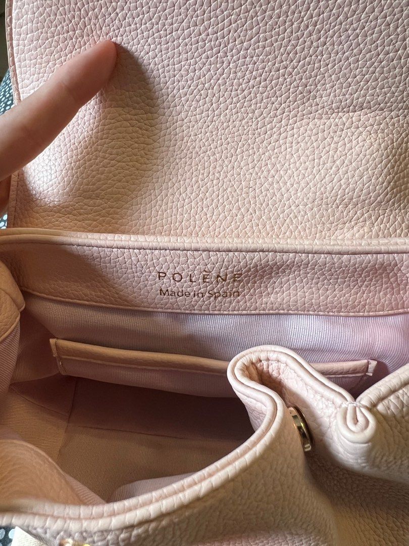 Polène | Bag - numéro Un Nano - Nude Textured Leather