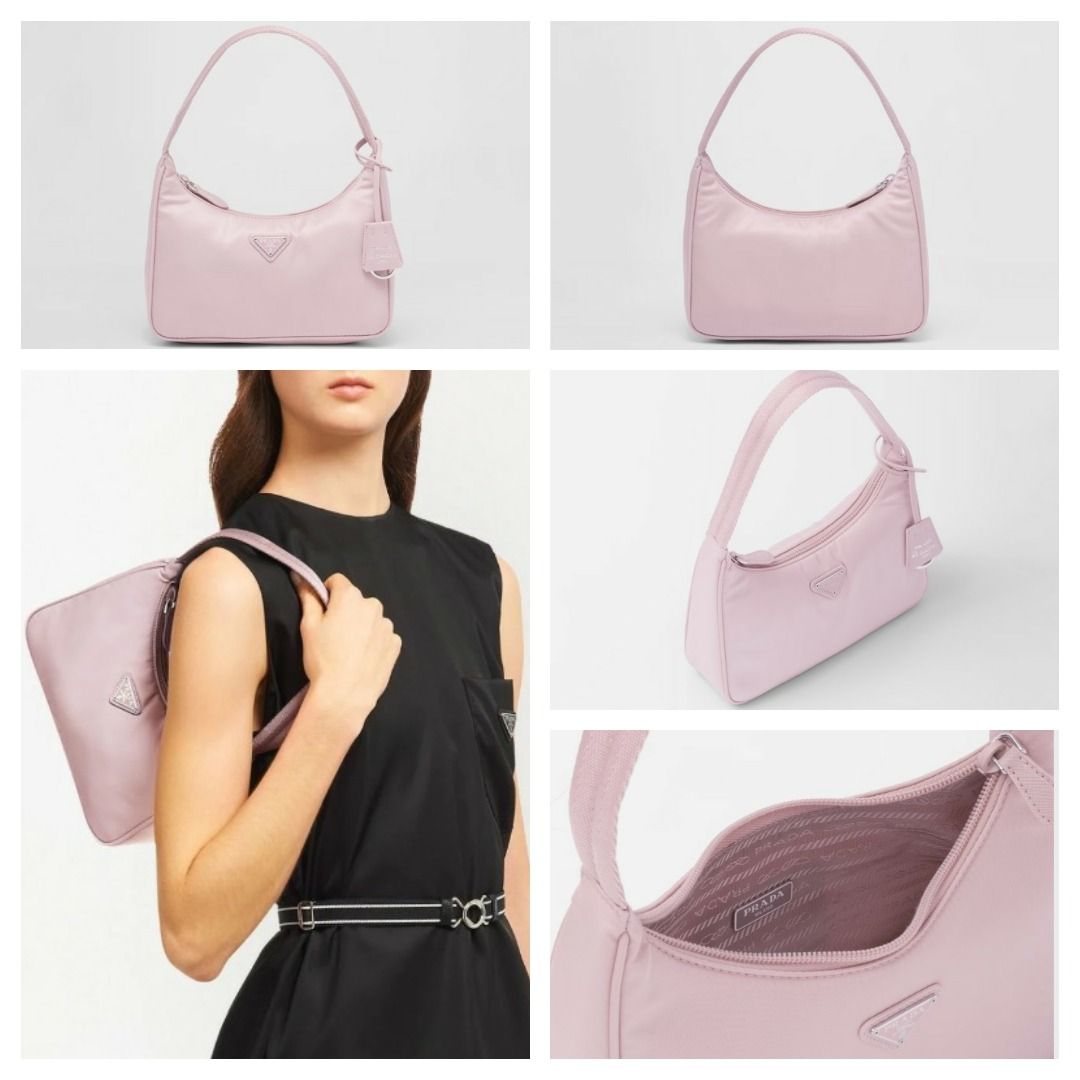 Prada Re-Edition 2005 Re-Nylon Mini Bag Alabaster Pink