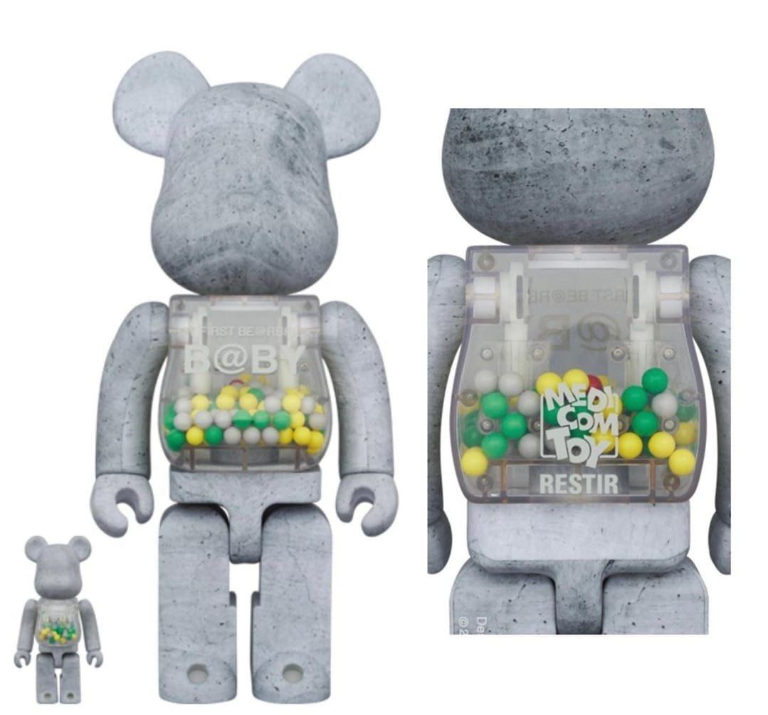 MY FIRST BE@RBRICK B@BY CONCRETE 100&400