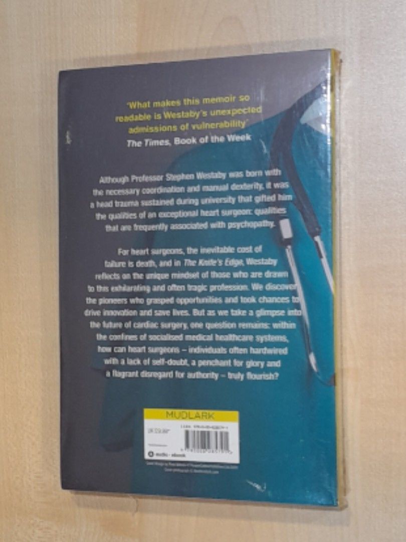 Prof. Stephen Westaby The Knife's Edge, Hobbies & Toys, Books