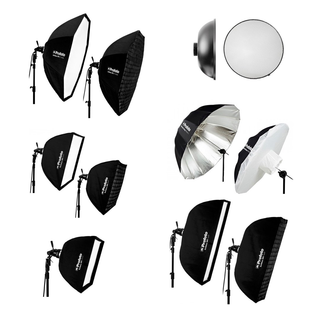Profoto Softbox & Beauty Dish & Umbrella Rfi Octa, 2x2, 3x3, 1x4