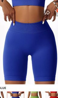 Purple gym shorts