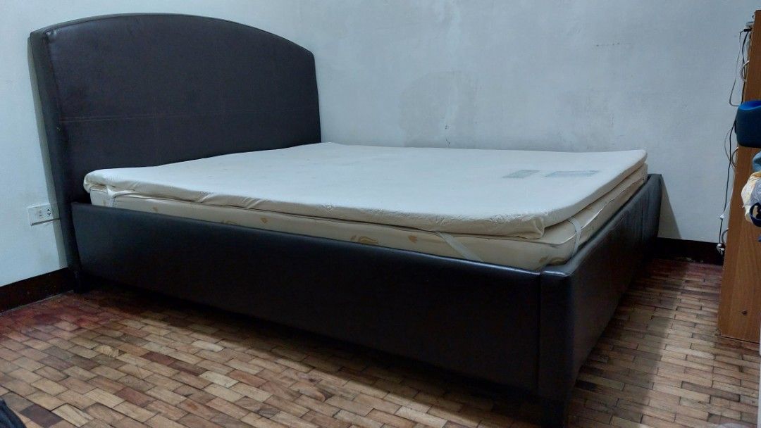 QUEEN BED FRAME WITH FOAMS, Furniture & Home Living, Furniture, Bed