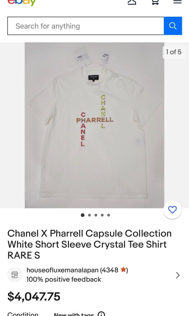 ⚜️Rare Chanel x Pharrell Capsule collection shirt, Luxury, Apparel on  Carousell