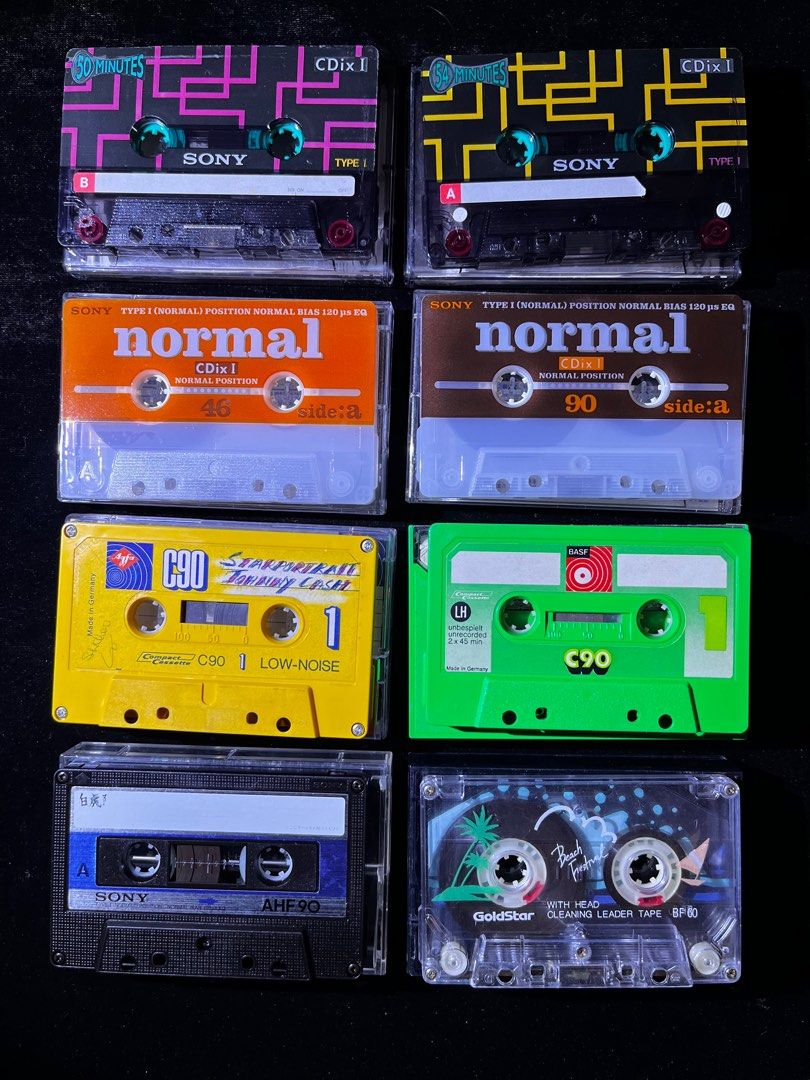 Rare!! Used Blank Tape Cassettes Analog Pop Culture for Hifi Recording