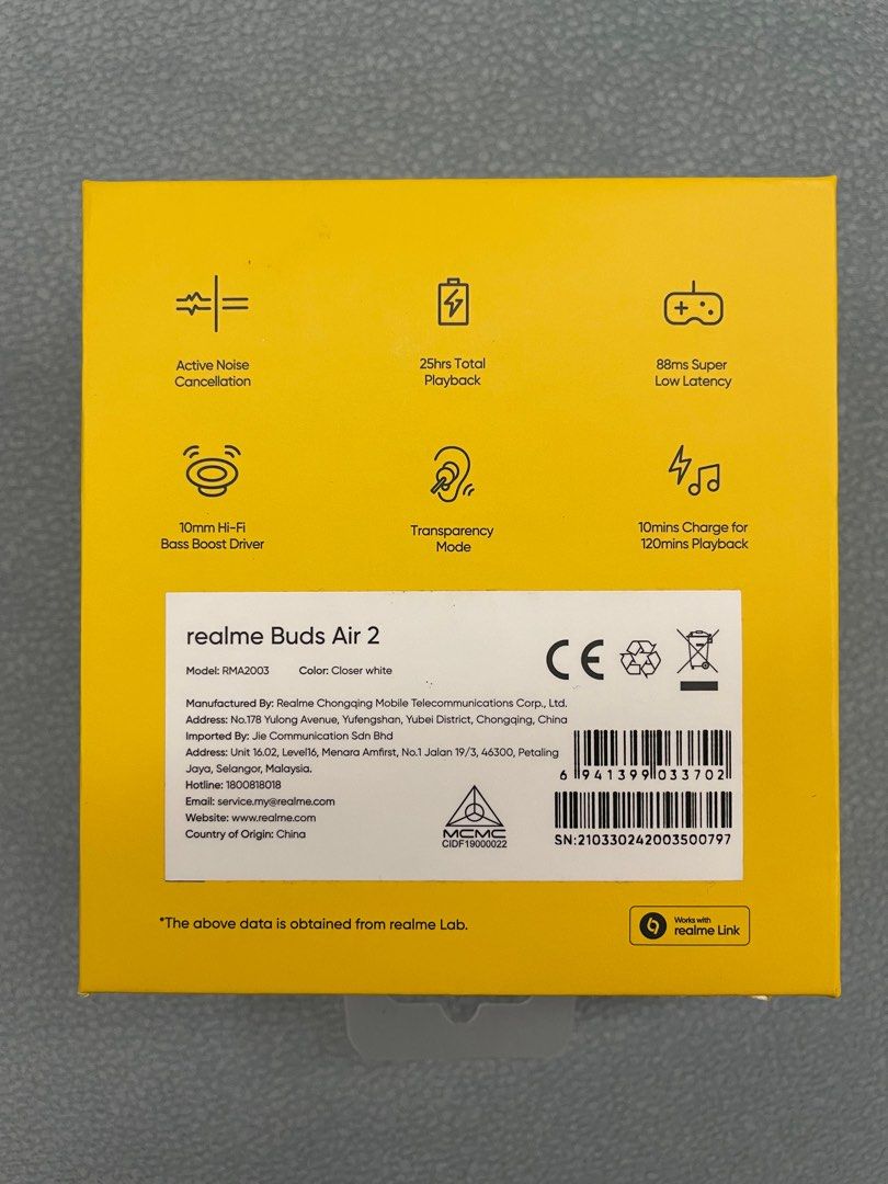 Realme buds air 2025 hotline