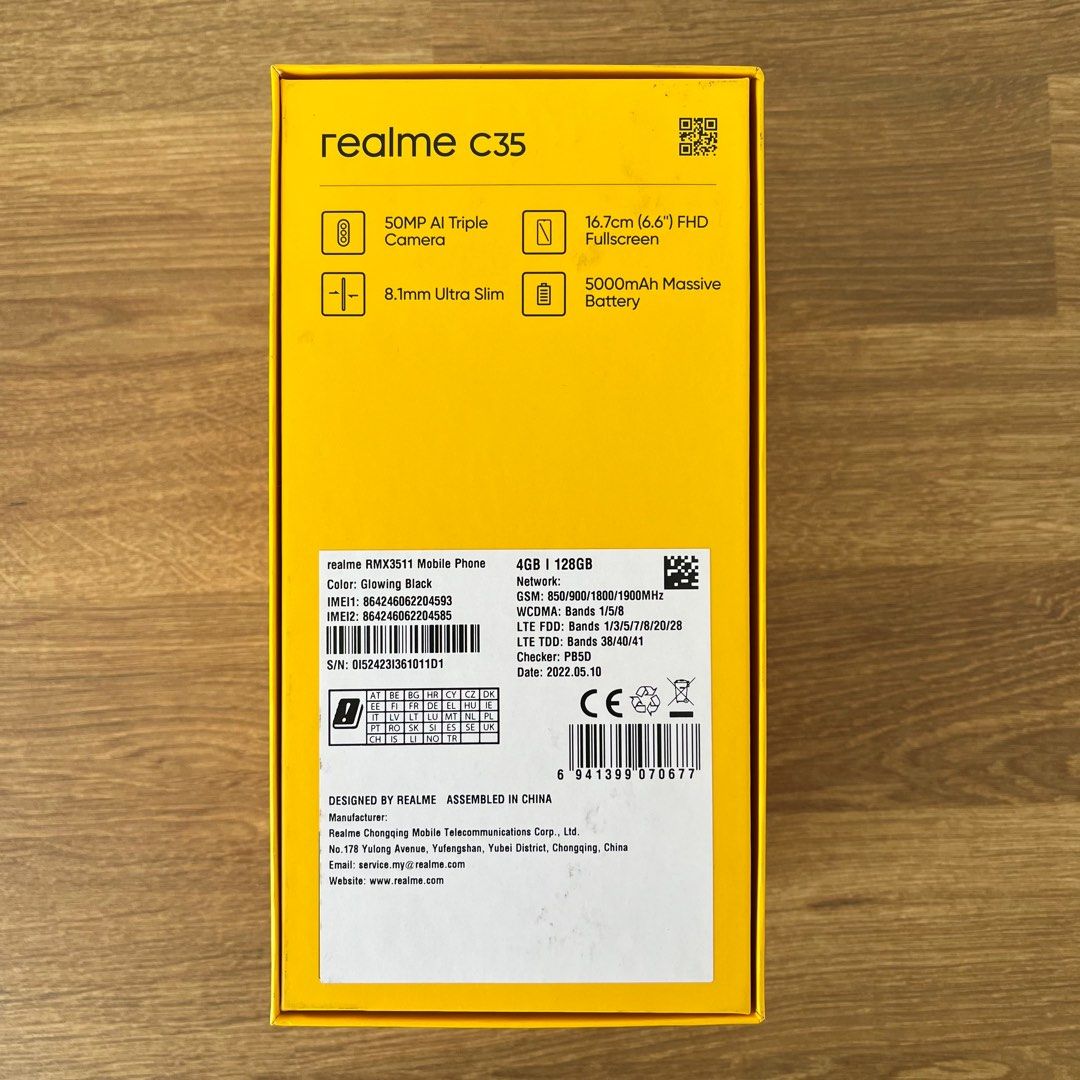 REALME C35 RMX3511 MOBILE PHONE, Mobile Phones & Gadgets, Mobile Phones ...