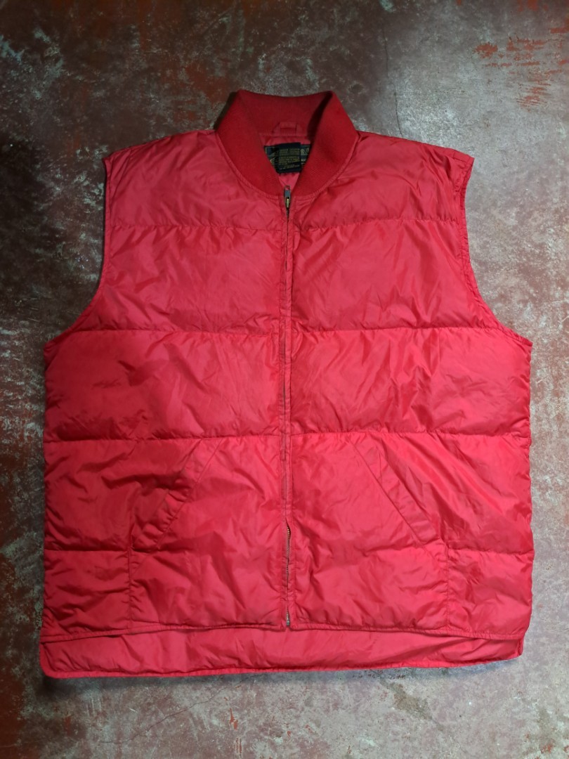 Red Puffer vest xl-xxl on Carousell
