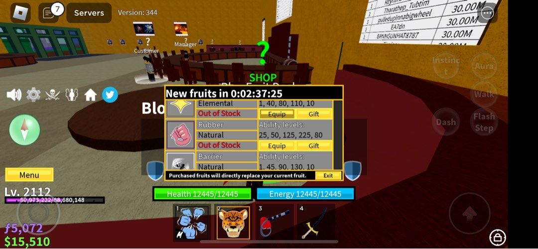 Roblox stacked blox fruits account, Video Gaming, Gaming Accessories, Game  Gift Cards & Accounts on Carousell