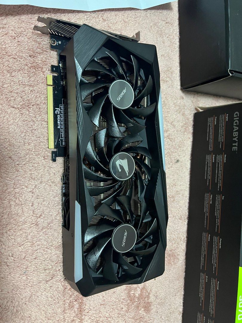 RTX 3070 Aorus Master 8GB Gigabyte Full set with box & receipt ...