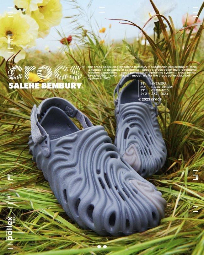 Salehe Bembury x Crocs Pollex Clog 聯名涼鞋Niagara灰, 他的時尚, 鞋