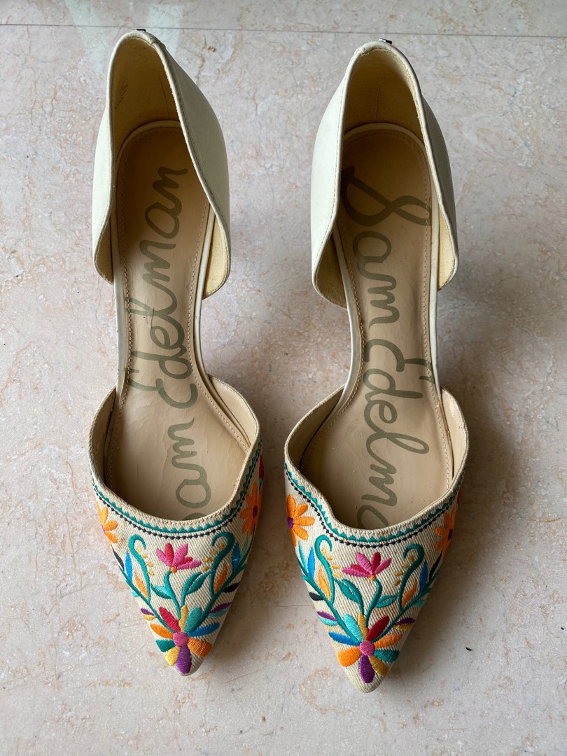 Sam edelman floral heels hot sale