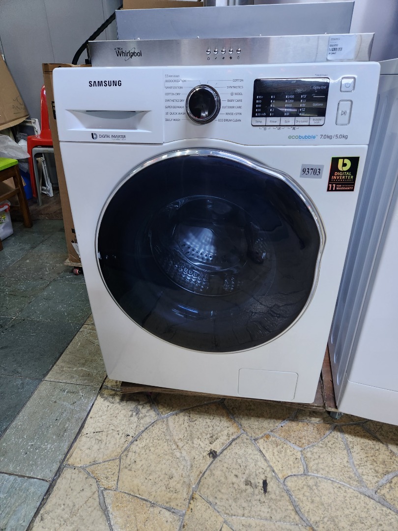 Samsung 7kg washer & sales 5kg dryer wd70j5410aw