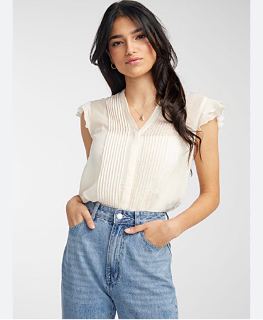 H&m sheer blouse clearance
