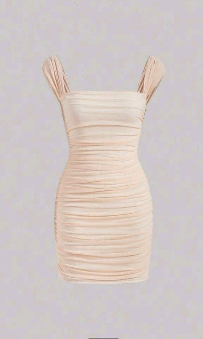 Shein Ruched Bodycon Dress (Category: Dresses) located in Cavite. Submitted by isi____ (Listing ID 1246191974, Image 1). Description: brand new!! so chic and body hugging very stretchy!!.
