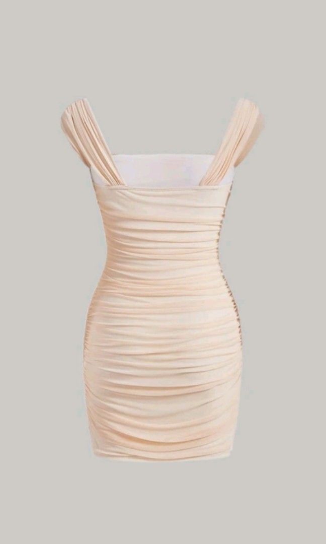 Shein Ruched Bodycon Dress (Category: Dresses) located in Cavite. Submitted by isi____ (Listing ID 1246191974, Image 2). Description: brand new!! so chic and body hugging very stretchy!!.
