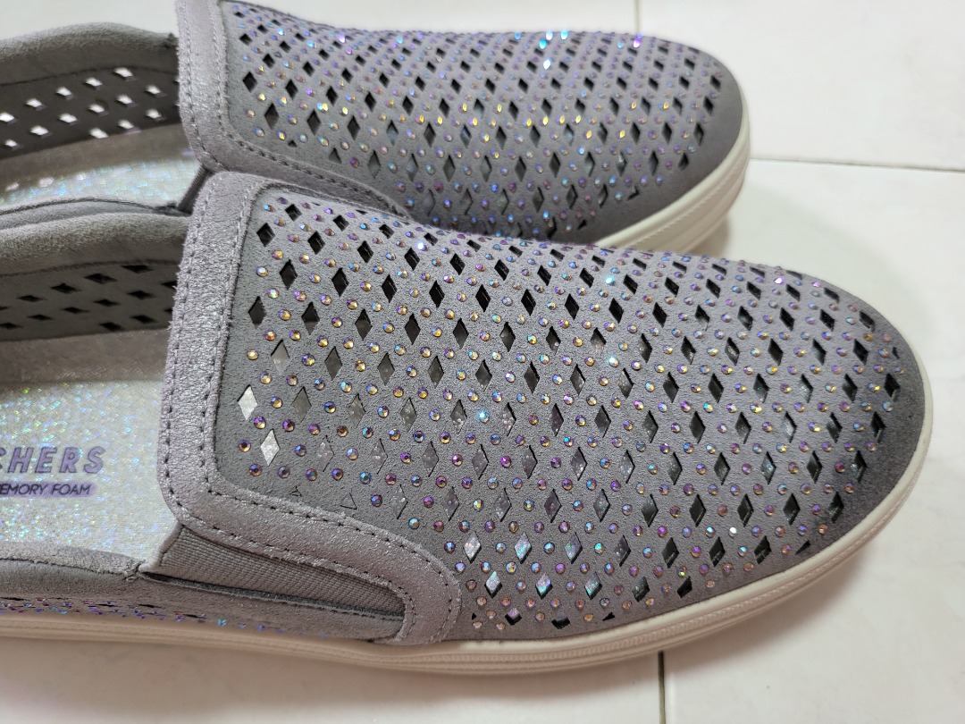 Skechers air cooled memory foam on sale glitter