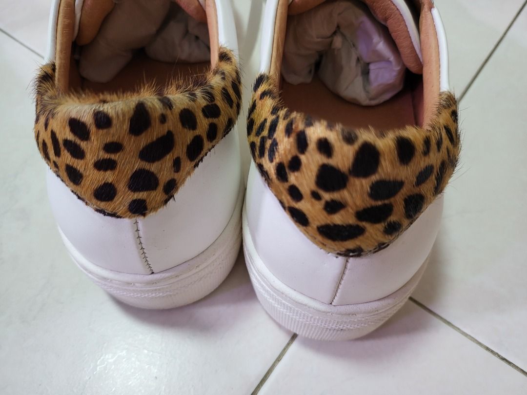 Skechers Street Los Angeles White Leopard Print Walking Shoes Sneakers Can Wear for Gym Running School SIZE US10 UK7 EUR40 BRA40 270mm 27cm