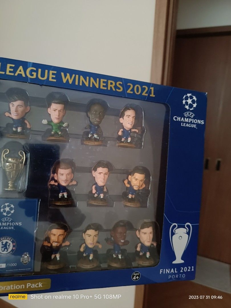 SoccerStarz - Chelsea Champions League Winners Team Pack - 21 Players  (20/21), CFCCHAMP21