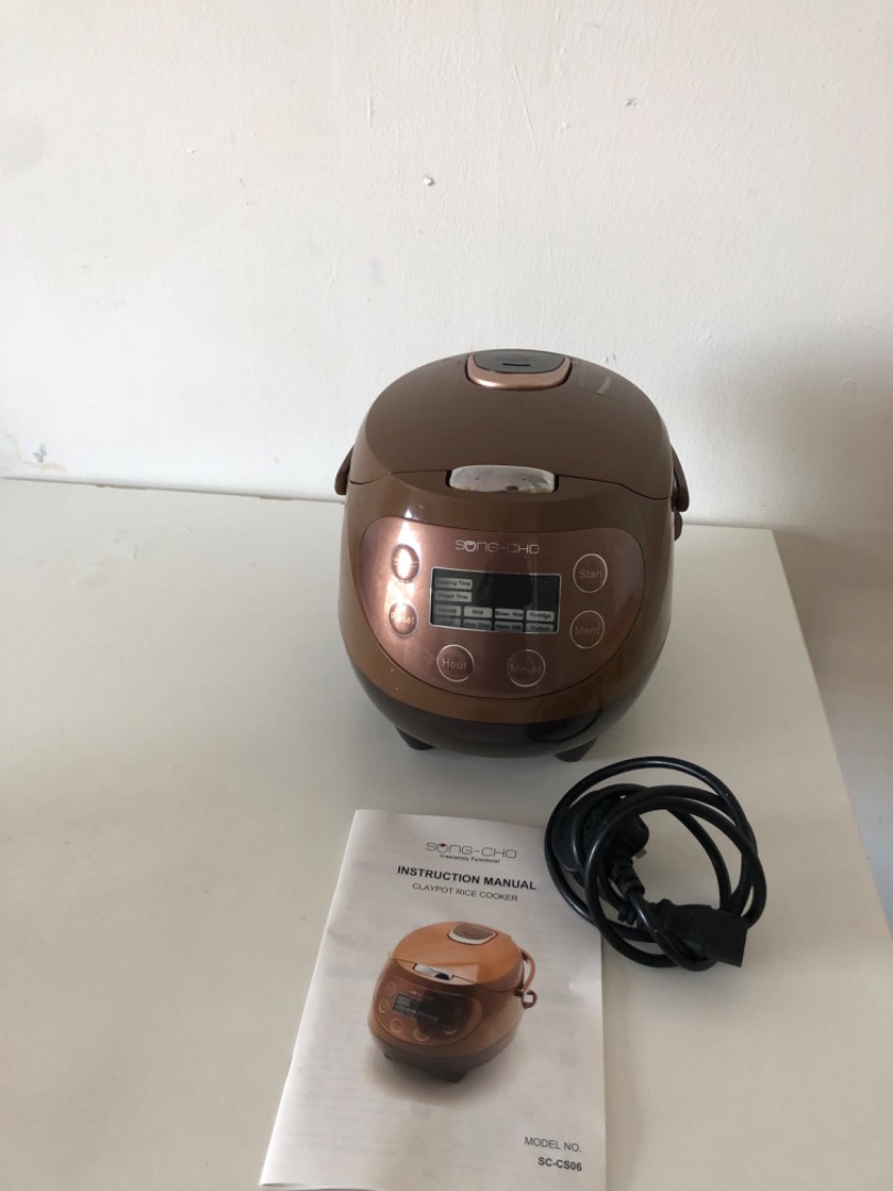 SONG-CHO Traditional Electric Claypot Rice Cooker, TV & Home Appliances ...