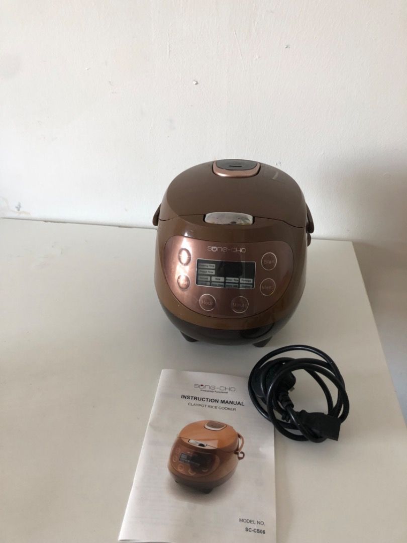 SONG-CHO Traditional Electric Claypot Rice Cooker, TV & Home Appliances ...