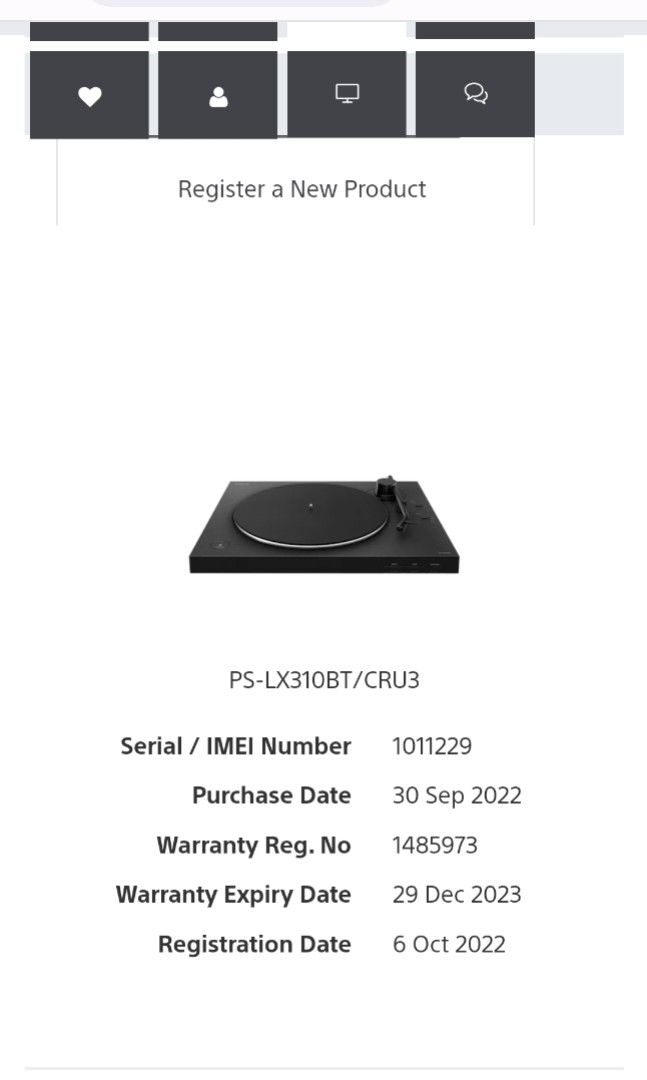 Sony Bluetooth Turntable, Audio, Portable Music Players on Carousell