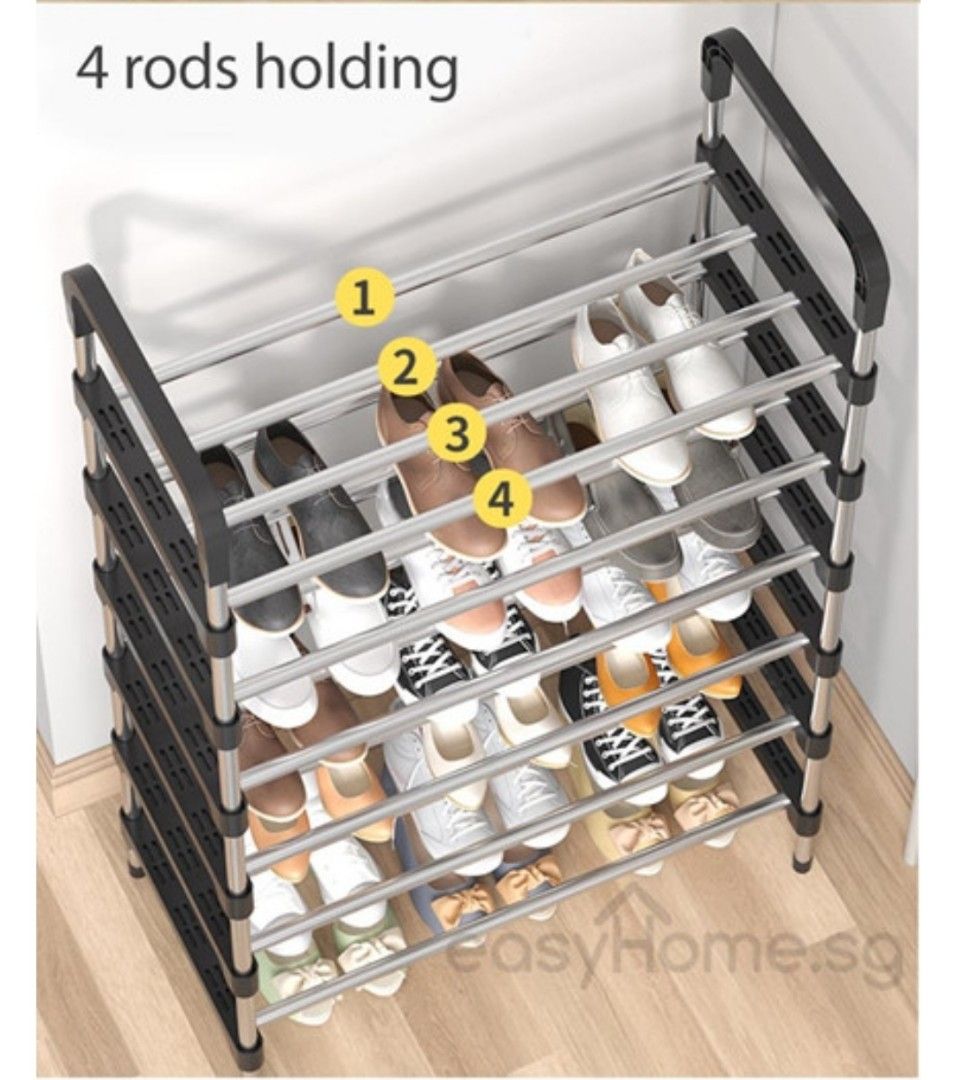 Stainless Steel Shoe Rack / Space Saving Organise Shelf /Storage