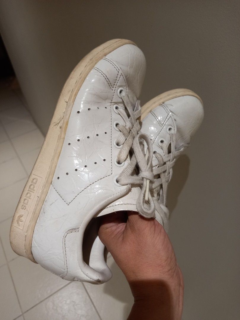 Adidas stan smith white croc clearance