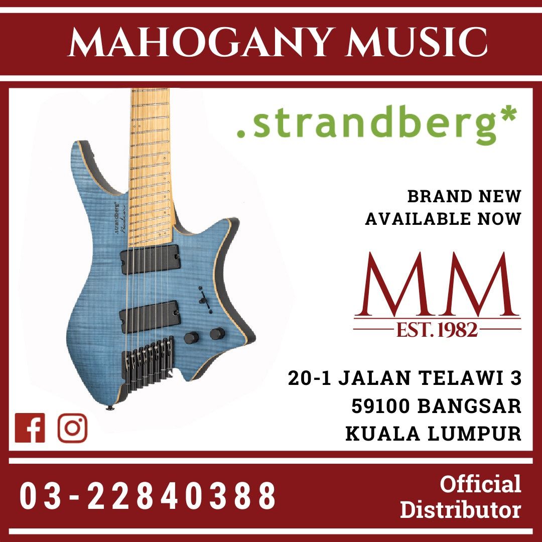 Strandberg Boden Standard NX 8 Blue Electric Guitar, Hobbies
