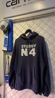 Stussy N4 Monogram Hoodie Vintage