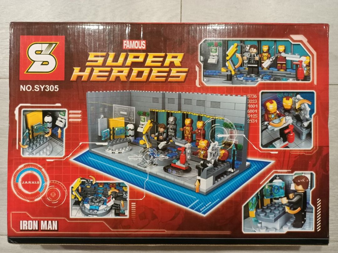 Lego iron sales man laboratory sy305
