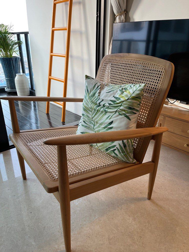 Zara teak and cheap rattan chair
