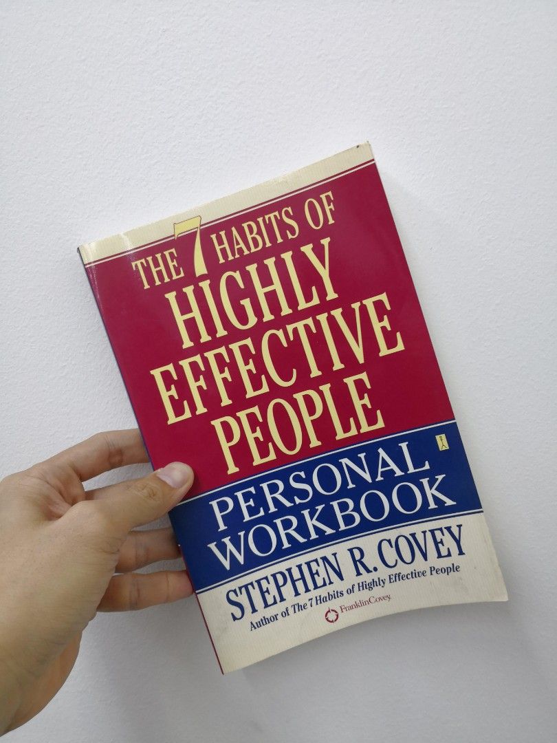 The 7 Habits Of Highly Effective People Personal Workbook Stephen R Covey Seven Habits Book