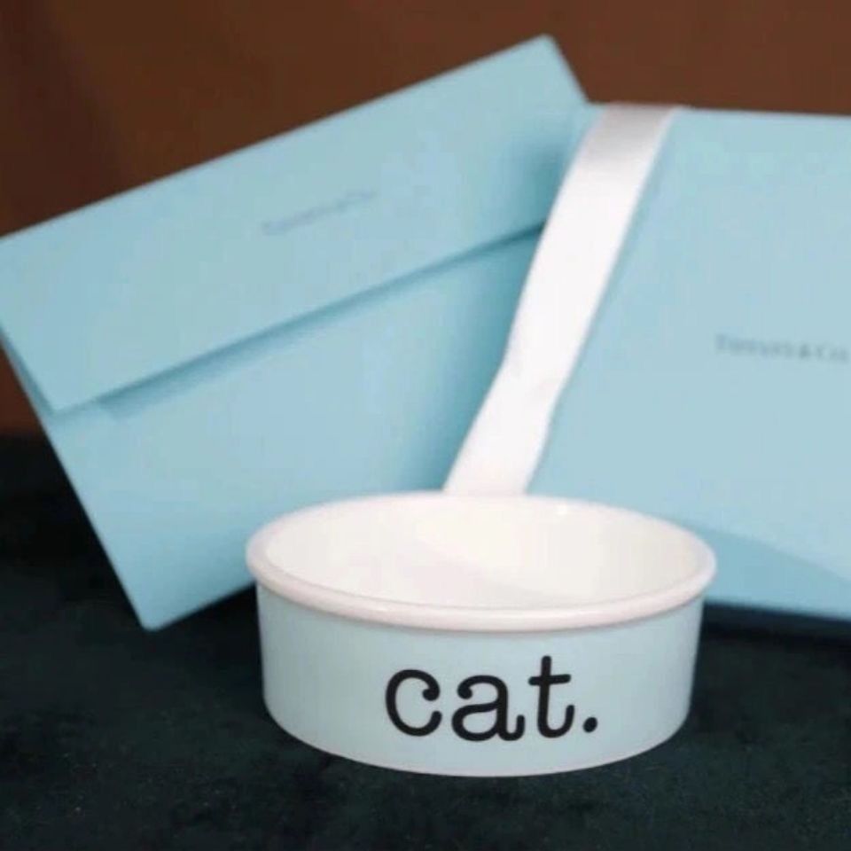 Tiffany cat bowl hotsell
