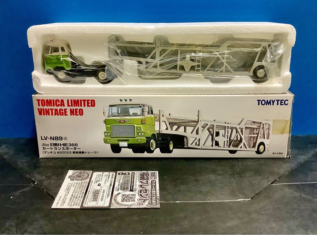 Tomytec LV-N89a Hino HE366 Tractor + Antico ASZ022 Car Transporter