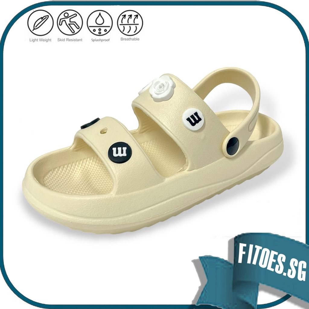 White rubber shop platform sandals