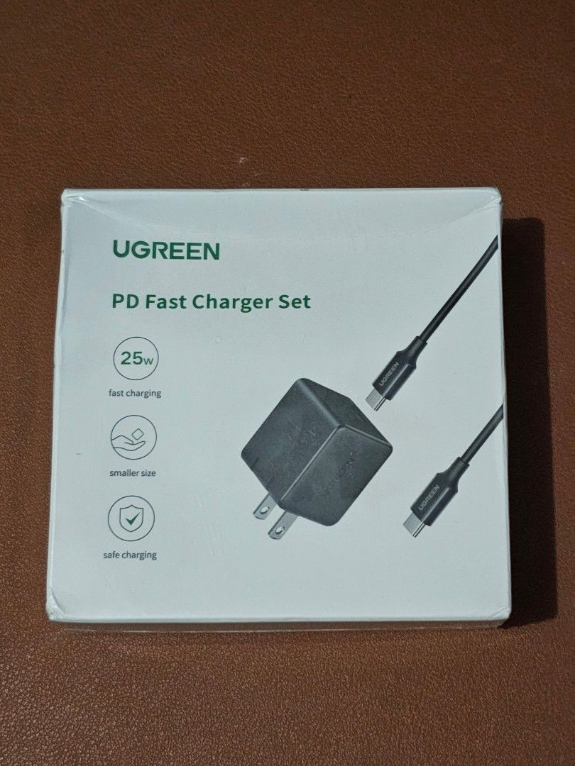 UGREEN 25W PD Super Fast Charger + 2M USB-C Charging Cable c to c