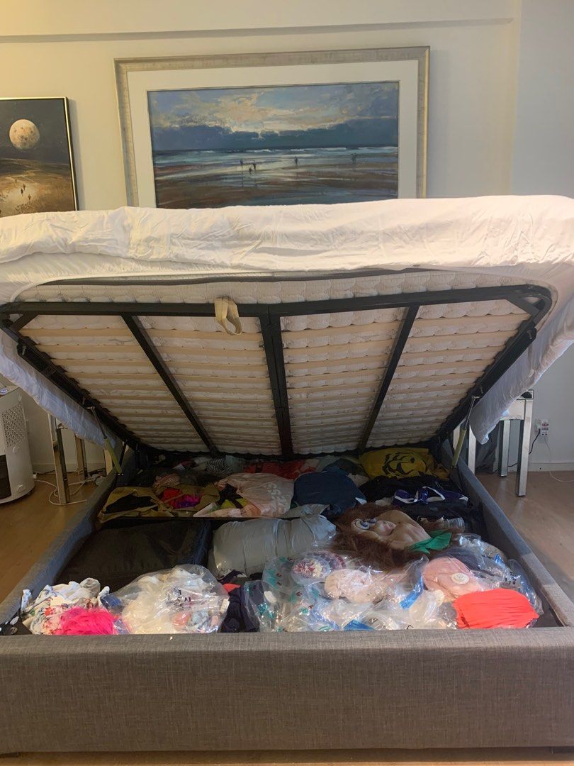 Uk super king storage bed, Furniture & Home Living, Furniture, Bed