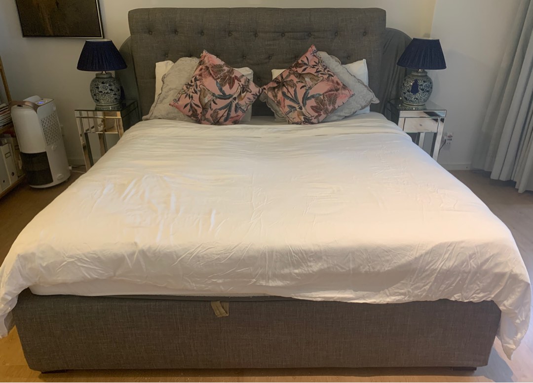 Uk super king storage bed, Furniture & Home Living, Furniture, Bed